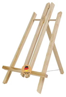 Produktbild von Intirilife Tischstaffelei aus Buchenholz 27 x 50 cm - Klappbarer Bildhalter Foto-Ständer Dreibeinige Sitzstaffelei