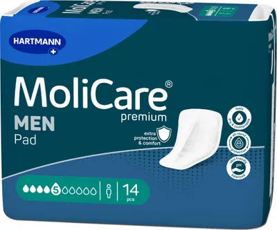 Image de Hartmann Molicare Premium Men Pads 5 gouttes - 1 paquet de 14 protections
