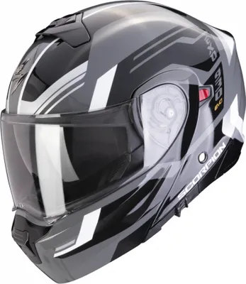 Obrázek produktu pro Moto přilba SCORPION EXO-930 EVO SIKON šedo/černo/bílá - S PINLOCKEM XS