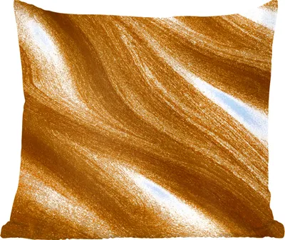 Produktbild von MuchoWow® Zierkissen Sofakissen Wohnzimmer Dekokissen 50x50 cm Goldene Farbe - Komfort - Sofakissen