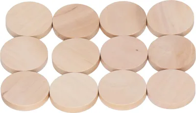 Obrázok produktu pre Okrúhle drevené mince, nedokončený drevený výrez, banánové drevo, prázdne vonkajšie strany, 50 kusov, jednoduchá DIY dekorácia