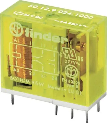 Obrázok produktu pre Vyhľadávacie relé PCB 12 V/DC 8 A 2 prepínacie kontakty 50.12.9.012.5000 1 ks