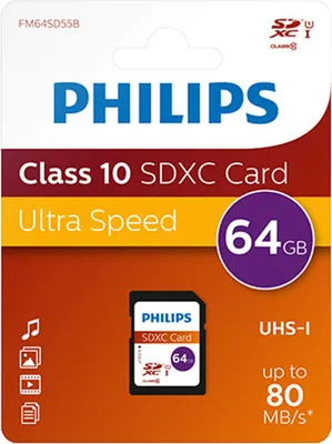 Image de Philips SDHC-Card 64GB Class 10, UHS-I