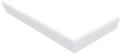 Productafbeelding van Polysan KARIA hoekdouchebak, afmetingen 110x90 cm, hoogte 11 cm, links