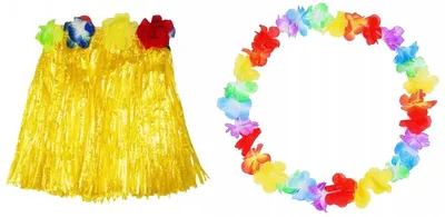 Produktbild von Gacek Hawaii-Rock mit Blumenkette für Damen