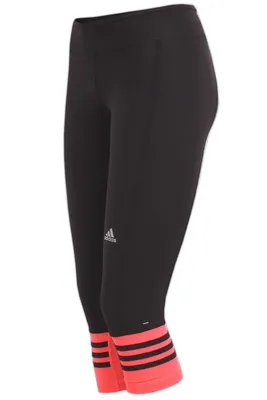 Produktbild von adidas Damen Laufhose Response 3/4 Tight Women Gr.XS schwarz-rot