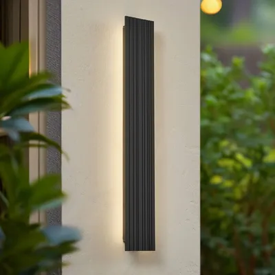 Produktbild von Lucande LED-Außenwandleuchte Melira, Länge 60cm, anthrazit