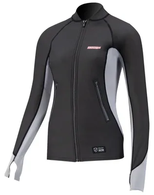 Productafbeelding van ProLimit Neo Top Splash Sup dames, 1,5 mm, zwart/lichtgrijs, maat 36/S (neopreenpak en banden)