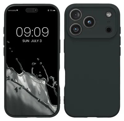 Produktbild von kwmobile Handyhülle für Apple iPhone 17 Pro Hülle - weiches Handy Silikon Case - Schutzhülle Cover - Heidelbeerblau