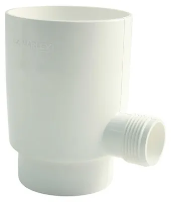 Produktbild von Marley Regensammler für Fallrohr mit Überlaufstop DN 105mm in weiß Regen Fallrohrfilter