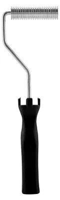 Produktbild von Andruckrolle 21x75mm für Glasfaser und Epoxidharz, Laminierrolle aus Stahl, Entlüftungsroller für GFK-Reparatur, Bootsbau und Autoreparatur