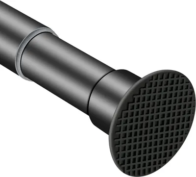 Imagen del producto de Barra para cortina de ducha, color , ajustable de 71 a 164 cm, de acero inoxidable, para baño