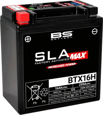 Obrázok produktu pre BS BATTERY SLA Max Bezúdržbová batéria aktivovaná z výroby - BTX16H