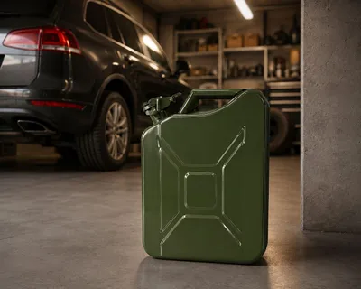 Produktbild von Metall-Kraftstoffkanister 20 L mit Trichter, grün