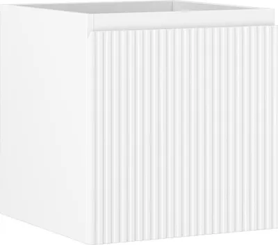 Zdjęcie produktu dla Mexen Rivel szafka łazienkowa podumywalkowa 45 cm, 1 szuflada, ryflowana , biała mat - 91A20-04547-1-BF01