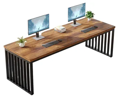 Zdjęcie produktu dla Stół komputerowy - biurko - stanowisko pracy - stół pod komputer - biurko do biura - szerokość 180 cm - solidna metalowa konstrukcja