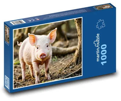 Zdjęcie produktu dla martinpuzzle - Puzzle 1000 - Małe świniątko w lesie