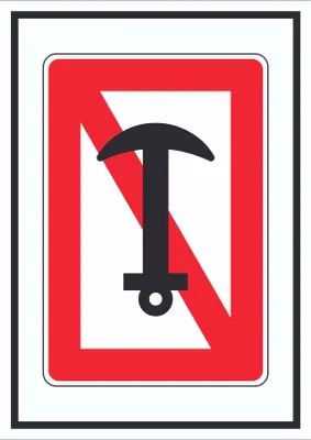 Produktbild von Ankern verboten Symbol Schild A6 (105x148mm)