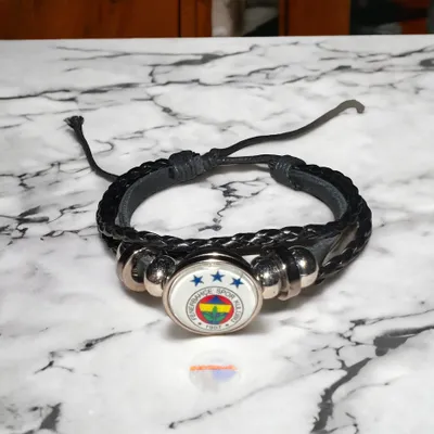 Produktbild von Fenerbahce Armband mit drei Sternen 3D Gravur im Glas