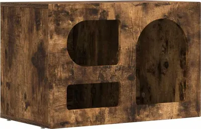 Zdjęcie produktu dla vidaXL Szafka pod telewizor ELST, 60 x 35 x 40 cm, płyta wiórowa, imitacja dębu wędzonego