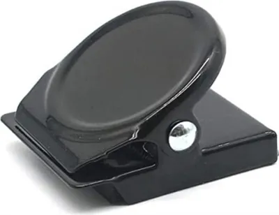 Produktbild von Jumada's - Magnetclip - Whiteboard-Magnet - Kühlschrankmagnet - Mattschwarz!