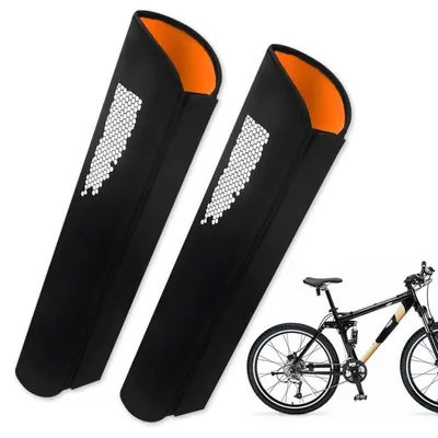 Immagine prodotto di Custodie protettive per batteria di e-bike, 2 pezzi, in neoprene, lunghezza 54 cm, con elementi riflettenti, protezione dal freddo e dallo sporco