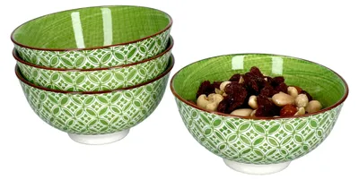 Produktbild von 4er Lime Sao Ø 12 cm Streifen Schälchen Snack-Schüssel Dessert-Bowl Ritzenhoff