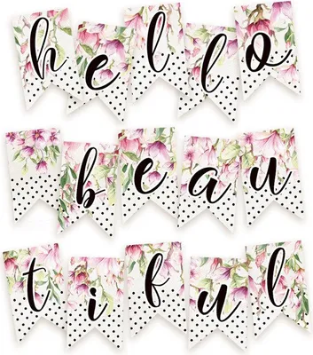 Obrázok produktu pre Papierový banner / výsek Hello Beautiful - P13