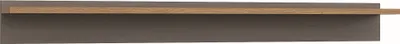 Produktbild von Hängeregal / Wandregal Rigi 04, Farbe: Eiche / Grau - 16 x 160 x 18 cm (H x B x T), Stärke: 22 mm, ABS Kanten