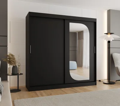 Obrázek produktu pro Šatní skříň 200 cm CEYDA - černá
