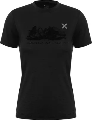 Produktbild von Montura PEAKS MERINO T-SHIRT WOMAN (MTGC27W) - Damen Merino T-Shirt, Farbe:90-BLACK, Größe:S