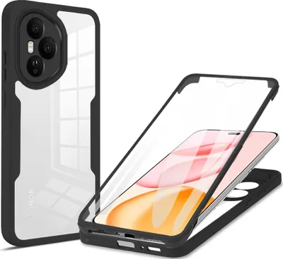 Produktbild von Schutzhülle für Honor 400 Pro, Eingebautem Displayschutz 360 Grad Komplettschutz Handyhülle Schwarz