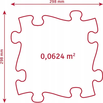 Zdjęcie produktu dla Mata Sensoryczna Ortopedyczna ZESTAW 5w1 MEDIUM 5 PUZZLI SENSORYKA MUFFIK / MFK-022-1