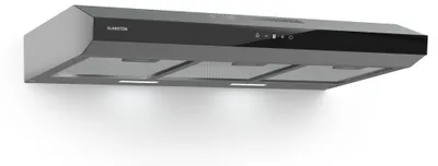 Produktbild von Klarstein Dunstabzugshaube, Abluft-Dunstabzugshaube 90cm, Dunstabzug mit Filter Spülmaschinenfest, LEDs & Touch-Bedienfeld, Leise Abzugshaube mit 175 m³/h Luftstrom, Effizienter Edelstahl-Dunstabzug