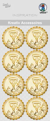Produktbild von Kreativ-Accessoires "Charity", Kelch gold