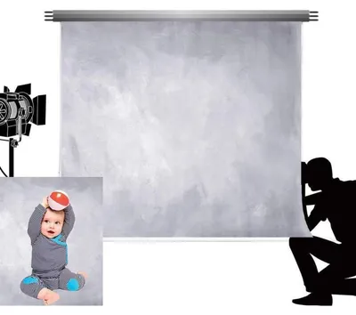 Productafbeelding van Achtergrond, microvezel, 2x2 meter, abstract, lichtgrijs, geschikt voor fotostudio, decoratie