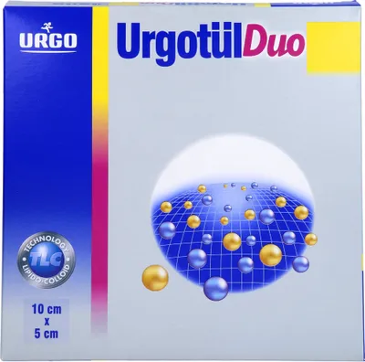 Produktbild von Urgotül Duo, Lipidokolloid-Wundauflage mit dünner, steriler Kompresse, 10 St WGA