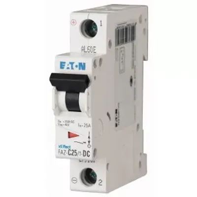 Image de Eaton disjoncteur de protection de ligne, 25 A, 1p, caractéristique : C, DC 279130