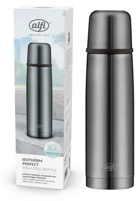 Thermoskanne Edelstahl 500 ml, auslaufsicher, spülmaschinengeeignet