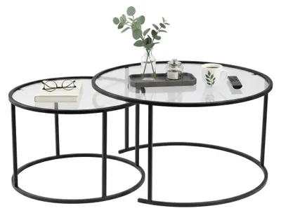 Produktbild von Aedion - Couchtisch, 80x80x43h cm Schwarz