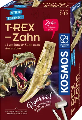 Image de KOSMOS Dent de T-Rex, à déterrer, boîte d'expérimentation, set de fouilles, à partir de 7 ans, 636173