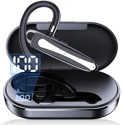 Produktbild von mit Mikrofon Freisprechanlage Bluetooth Handy In Ear mit Ladeetui für Autofahren Business Büro drahtlose Kopfhörer Earphones Freisprecheinrichtung