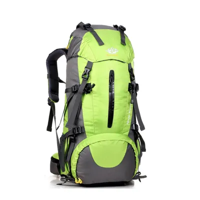 Produktbild von Wanderrucksack 50L Trekkingrucksack Wasserdicht, Reisetasche Ultralight mit Regenhülle Grün