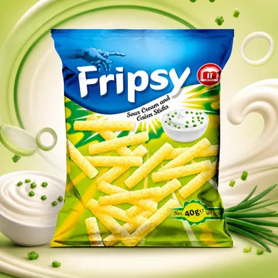 Produktbild von Fripsy Flips Sticks Sour Cream Onion Flavour 40g