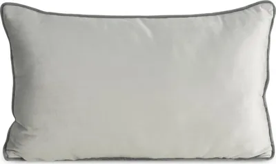 Zdjęcie produktu dla Poszewka Melia 2 30x50 cm srebrna welwetowa z lamówką