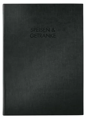 Produktbild von SIGEL SM116 Speisekarten-Mappe, Gummi-Bindung, A5, schwarz