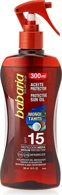 Zdjęcie produktu dla Babaria 31938, Olejek z filtrem przeciwsłonecznym, Ciało, Spray, Przeciwstarzeniowy, Ochrona, Tonizujący, Skóra uniwersalna, 300 ml