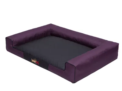 Zdjęcie produktu dla Legowisko dla psa Lezanka dla psa Poduszka dla psa Lózko Sofa Kosz dla psa Legowisko dla psa Sofa dla psa Materac dla psa: Czerwone wino z czarnym materacem, XXL - 118 x 78 cm