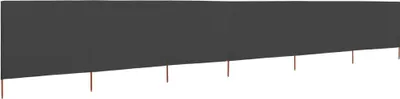 Produktbild von vidaXL 6-teiliges Windschutzgewebe 800 x 120 cm Anthrazit