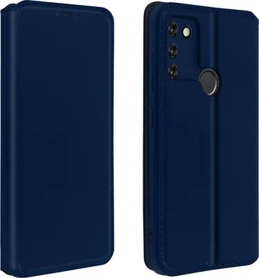 Produktbild von Avizar, Kunstleder Cover Classic Edition für Honor 9A, Nachtblau